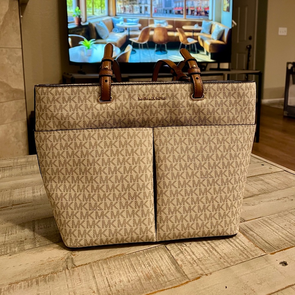 Michael Kors Tan and Brown Tote